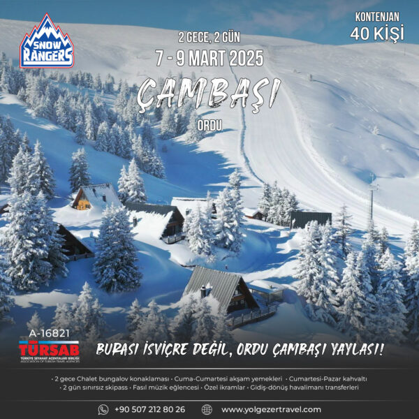 Çambaşı Mart Kayak Turu